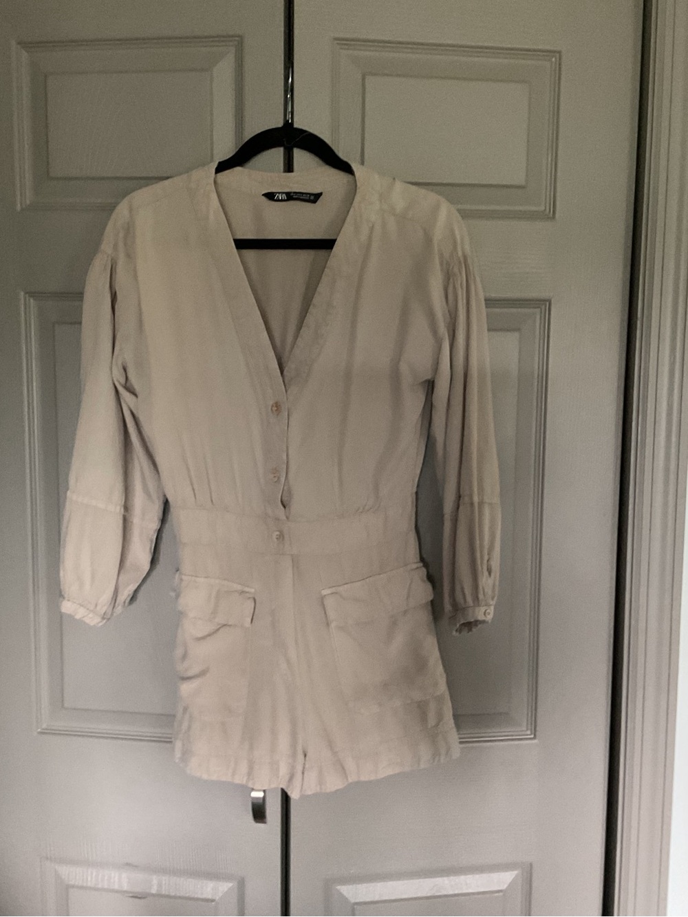 Zara Beige/Taupe Lightweight Romper